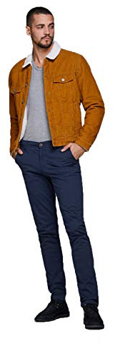 JACK & JONES Herren Jpstmarco Jjbowie Noos Hose, Marine, 34W / 34L