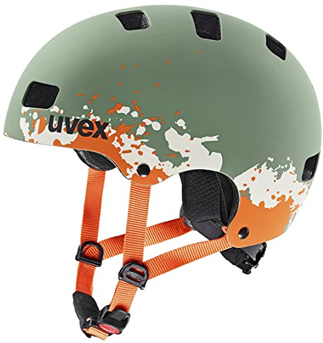 uvex Kid 3 cc - robuster Fahrradhelm für Kinder- individuelle Größenanpassung - optimierte Belüftung - Moss Green - Sand matt - 51-55 cm