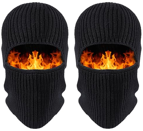 TAGVO Sturmhaube Winter für Herren Damen, Multifunktional Warme Beanie Mütze Skimaske, Leichte, Winddichte und Atmungsaktive Sturmhaube, Radfahren Motorrad Balaclava Gesichtshaube - Zwei Stile