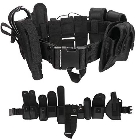 Kyrio Modular Equipment System Taktischer Hüftgurt mit Beuteln Taktischer Dienstgürtel mit Komponenten Holster für die Sicherheitsjagd von Strafverfolgungsbehörden
