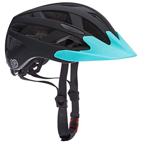 Spielwerk® Fahrradhelm Kinder LED Verstellbar S 50-57cm Kinngurt Helm ab 2 Jahren Jungen & Mädchen BMX Mountainbike Skateboard Schutzhelm