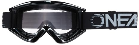 O'NEAL Motocross Brille Fahrradbrille Herren Damen B-Zero Goggle I MX MTB DH FR I Motorradbrille 100% UV-Schutz I Schlag & kratzfestes Glas I Schwarz I Größe One Size