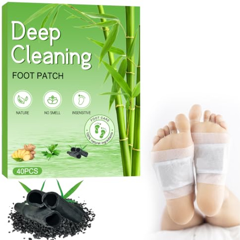 20 Stück Detox Fußpflaster, Entgiftungspflaster Füße Original, Deep Cleansing Foot Pads, Natürliche Fußpads für besseren Schlaf, Stressabbau & Tiefschlaf, Detox Pflaster Fuß