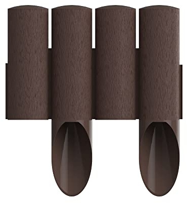 Cellfast Gartenpalisade Standard Braun Höhe 25,5cm, Länge 2,3m