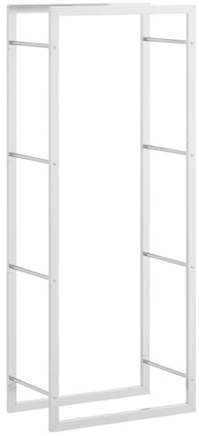 vidaXL Brennholzregal 50x28x132 cm Edelstahl