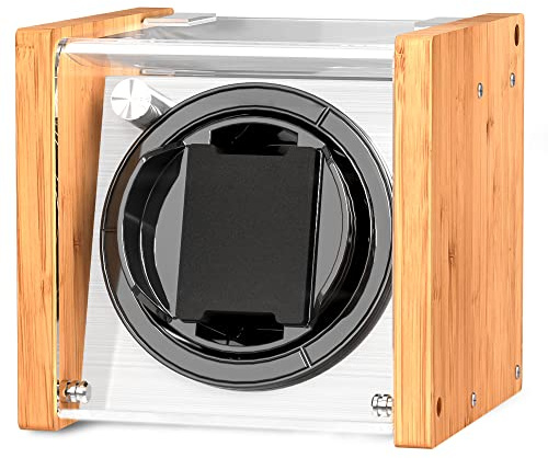 Watch Winder Smith Uhrenbeweger für 1 Uhr, bidirektional, leise | 4 Laufmodi (rechts/links/alternierend), 12-Uhr-Arretierung, leiser Japan-Motor, doppelter Magnetschutz, 2-Jahres-Garantie