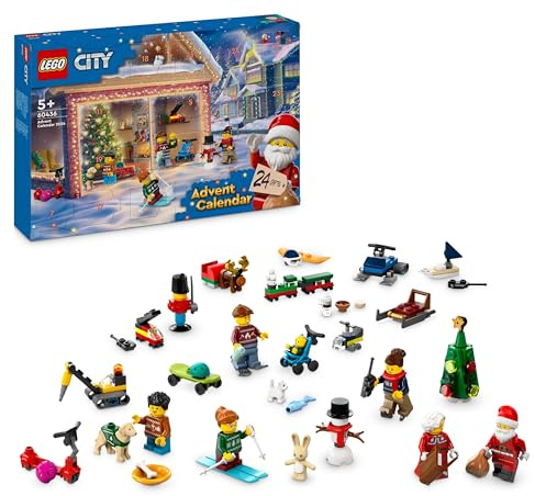 LEGO City Adventskalender 2024 (60436) - Bausatz mit 195 Teilen, bunt, für Kinder ab 5 Jahren