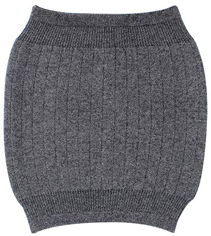 Milya Winter Kaschmir Nierenwärmer Rückenwärmer Elastisch Taille Unterstützung, 30*32cm, Grau