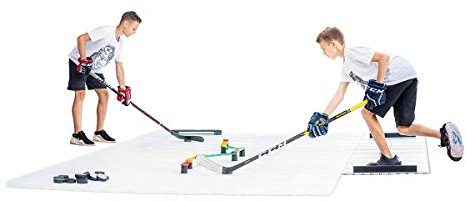 Hockey Revolution Tiles 18 - Trocken Trainingsbodenbelag - Hockeyfliesen - strapazierfähiger, glatter, ineinandergreifender Bodenbelag aus Trockenland, leicht und verstellbar, Eishockey