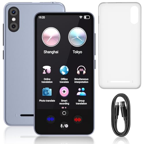 SCZND Sprachübersetzer Ohne Internet, 138 Sprachen Online Sprachübersetzer Translator mit Sprachausgabe, Übersetzungsgerät mit Fotoübersetzung/Deutsch Offline, Ki Übersetzer mit 2000 mAh Akku