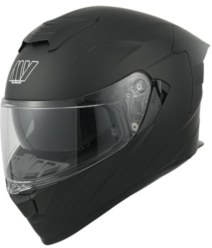 MY Motorrad Integralhelm Vollvisierhelm Mopedhelm | mit Sonnenblende für Damen Herren,ECE 22.06 Genehmigung,Modell MY-936