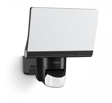 Steinel LED-Strahler XLED Home 2 S Schwarz, Flutlicht, voll schwenkbar, 13,7 W, 180° Mit Bewegungsmelder, 10 m Reichweite, 1550 lm