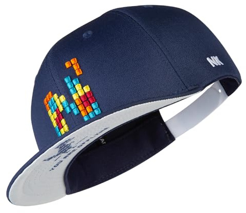 Nebelkind Snapback-Cap-Herren Damen Pixel, Einheitsgröße OneSize, Größenverstellbar, Unisex, hochwertige Basecap trendig, Streetwear Style, Baseball-Kappe mit geradem Schirm, Retro