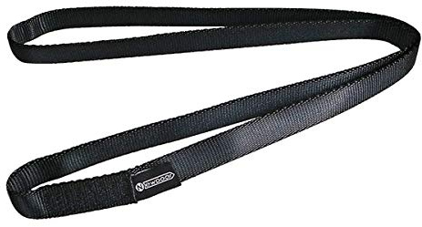 NewDoar 16mm Nylon Sling Runners 23kN Rock Climbing Loop Lightweight Yoga Slinging (Schwarz 24inch 1pcs)