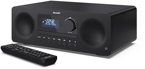 Sharp XL-B720D Tokyo DAB+ All-in-One Hi-Fi-System | Bluetooth, CD, UKW-Radio, USB, Aux | 20 Senderspeicher | 150 W Audioausgang