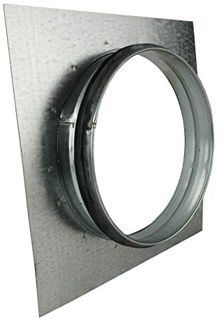 VONLIS Wandflansch Wickelfalzrohr Flansch Dichtung Wandplatte Lüftung Wand Wickelfalz Ø 200 mm