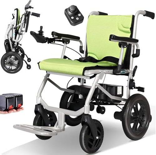 AMITD Elektrischer Rollstuhl Faltbar Leicht 15 kg 20 km 400 W bis 120 kg