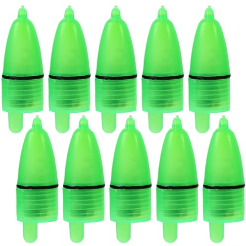 BESPORTBLE Angeln Bissanzeiger LED Angelglocke Angelrute Alarm wasserdichte Leuchtend Bissanzeiger Angelgerät Zubehör 20 Stück