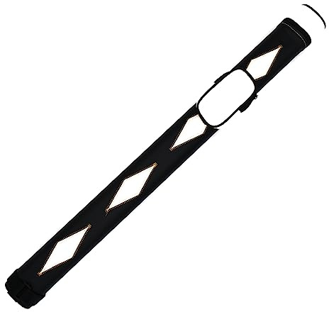 BILMAG Billard Pool Queue Köcher Tasche Queueköcher, Cue Player II Schwarz - Weiß, 1/1, 82 cm (Nr.1)