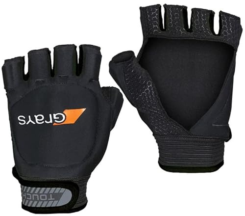 GRAYS Touch Hockey-Handschuh – linke Hand – Schwarz – NEU für 2023 (S)