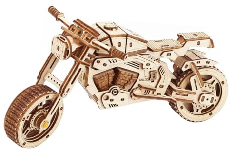 Ieron Holz-Offroad-Motorrad-Modellbausatz für Erwachsene, 3D-Puzzle-Modellbausätze, Teenager und Erwachsene