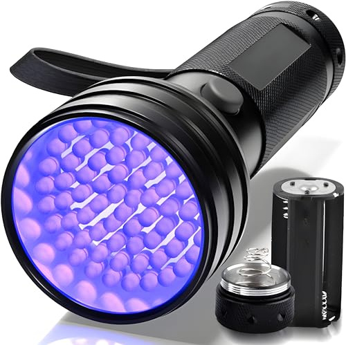Retoo UV Schwarzlicht Taschenlampe, Haustiere, UrinDetektor für Eingetrocknete, Flecken, Ihrer, Hunde, KatzenHaustiere, Handlampe, Detektor für Unechte Banknoten