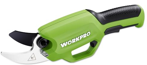 WORKPRO 7,2V Akku-Gartenschere – Professionelle elektrische Baumschere mit 19 mm Schnittdurchmesser und 2-Ah-Akku für Garten, Äste und Obstbäume