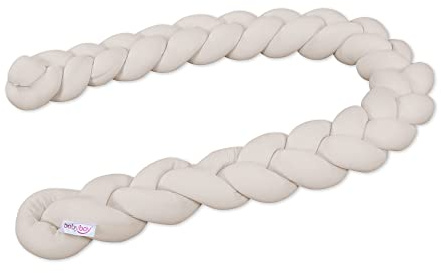 babybay Baby Kuschelschlange (Made in EU) - Kuschelschnecke in vielen Farben und Größen, Nackenrolle, Kopfschutz für Wickeltisch (Creme, 180cm)