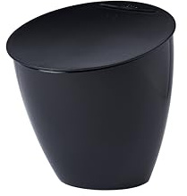 Mepal - Küchenabfalleimer Calypso - Kleiner Mülleimer mit Deckel - Komposteimer Küche - Ideal für die Küchenorganisation - Küchenhelfer & Spülmaschinenfest - 2200 ml - Nordic black