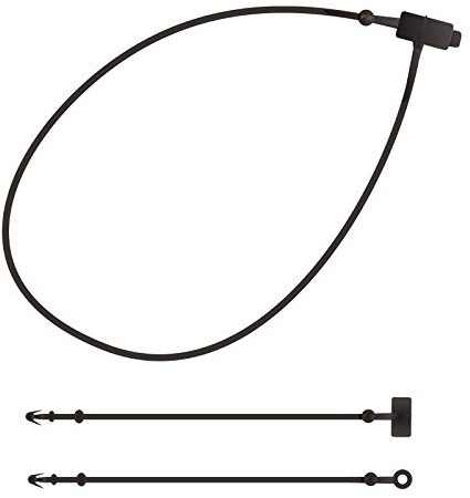 5.000 Sicherheitsfäden Loop PINS schwarz 125mm | Länge wählbar: 75mm (3), 125mm (5), 225mm