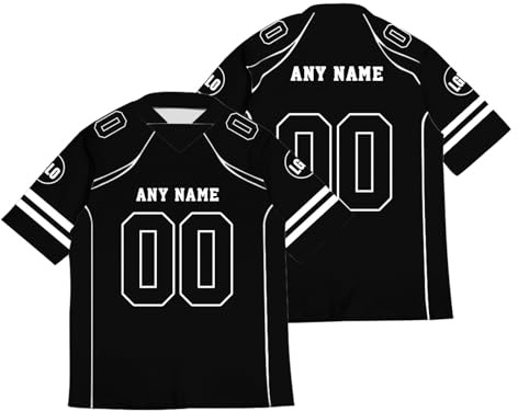 American Football Trikot Personalisiert American Football Jersey Shirts Personalisierte Spieltrikots mit Name Nummer Logo für Kinder Erwachsene Junge Mädchen Herrn Damen A29