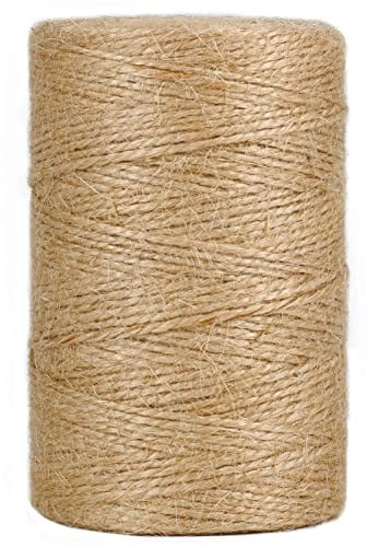 Vivifying 200m Jute-Schnur, Braun Juteschnur für Garten Bilder Pflanzen Basteln