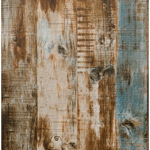 FENTIS Holztapete Selbstklebende Tapete für Deko Küche Wohnzimmer Vinyl Tapete Selbstklebend Tapeten Möbelfolie Selbstklebend Klebefolie Holzoptik für Room Decor 44.5x500cm