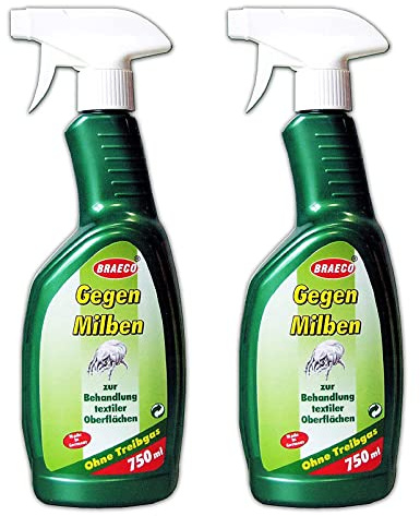 Milbenspray von BRAECO ohne Treibgas, Gegen Milben, Milbenabwehr 750 ml (2)