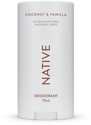 Native Deodorant für Frauen & Männer - Alkohol- & Aluminiumfrei - Kokosnuss- & Vanille-Duft - Mit natürlichen Inhaltsstoffen aus Sheabutter, Kokosöl & Natron - 72 Stunden Schutz vor Geruch (75 ml)