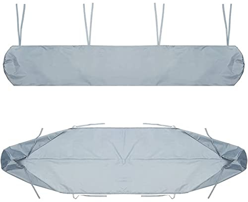 Markisen-Schutzhülle für Markisen, Sonnensegel UV Regen Wasserdicht schneefest mit Schnur Wandmarkise Abdeckplane, für Mobile Markise, Lagerung im Winter, Garten und Terrasse (4M, Grau)