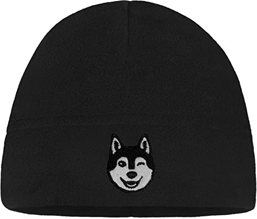 normani Kinder Wintermütze Fleecemütze Thermomütze für Junge und Mädchen aus recyceltem Fleece Farbe Schwarz