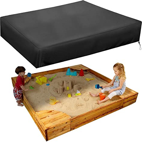 Sandkasten Abdeckung, Square Sandkastenabdeckung, Outdoor Garden Abdeckplane Für SandkäSten, 210D Oxford-Tuch Wasserdicht, Winddicht, Staubdicht, Geeignet Zum Schutz Von Kinderspielzeug (140x140cm)