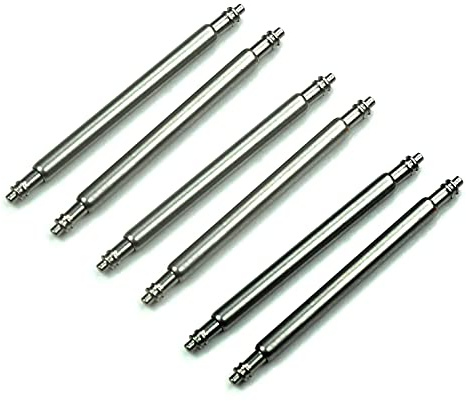Sulla 6 Federstege 20mm Edelstahl Uhrenstifte (Ø 1,5 mm) für Uhren und Armbänder