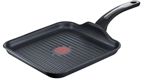 Tefal Selection Grillpfanne 26 x 26 cm, Tefal Titanium Antihaft-Versiegelung, Thermo-Spot Temperaturindikator, Advanced Induction, für alle Herdarten inkl. Induktion