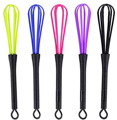 Tomotato Haarfarben Mixer, Kompakter Kunststoff Schneebesen für Haarfärbemittel, Effizientes Rühren, 1 Stück, Handschneebesen für Friseur Salon und Küche