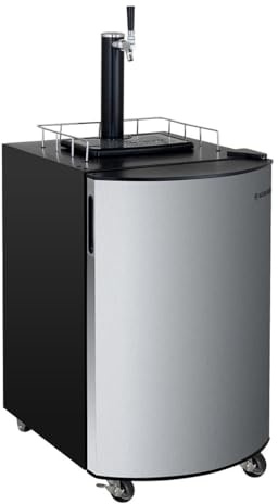 GastroHero Bierzapfanlage bis 30L Fässer mit Kühlung I Bier Zapfanlage mit Kühlung für Fassbier I Fahrbar mit CO2 Regler Kühlbereich 0-10 °C