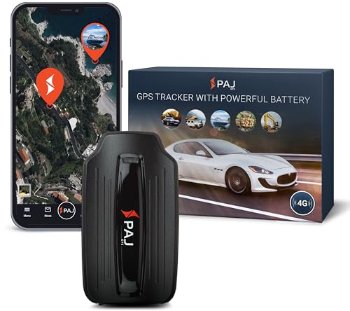 Power Finder 4G Langzeit GPS Tracker für Fahrzeuge, inkl Magnet-Befestigung | Ortung für Oldtimer - bis zu 90 Tage ohne aufladen - Standortverlauf - Sicherer bereich alarm - alarm beim entfernen