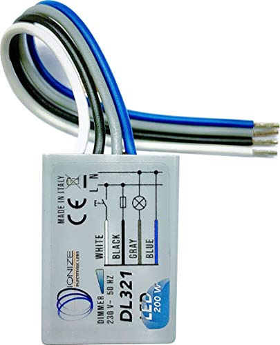 IONIZE DL321 Tastdimmer 200W LED, Unterputz, 230V