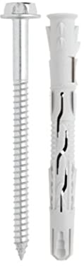BATIFIX Allzweck Rahmendübel | Langschaftsdübel | hochwertiger Dübel mit verzinkter Sechskantkopf Schraube | ETA Zulassung | Fensterrahmendübel | Spreizdübel (25, 10x160 mm)