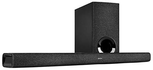 Denon DHT-S416 2.1 Soundbar für TV mit Kabellosem Subwoofer - Schwarz | Google Chromecast integriert, WLAN, Bluetooth, Dolby Digital, HDMI ARC, optischer Eingang, Black