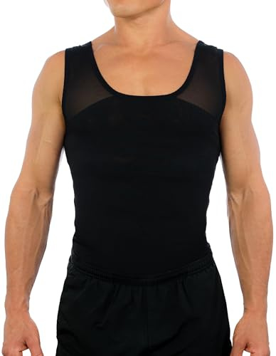 Esteem Apparel Originales Herren-Brustkompressionshemd zum Verstecken von Gynäkomastie Moobs