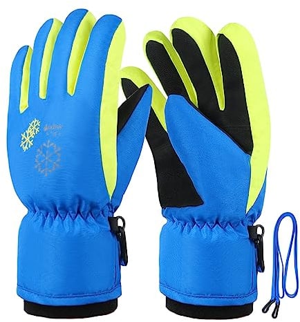 TBoonor Winterhandschuhe für Kinder Handschuhe Warme Skihandschuhe wasserdichte und Winddichte Verdickt Winterzeit Handschuhe Geeignet für Jungen und Mädchen im Outdoor Sport
