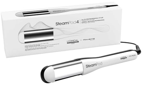 L'Oréal Professionnel SteamPod 4, All-in-One-Dampfstyler, Professionelles Glätteisen mit Dampftechnologie, für alle Haartypen, glatt bis lockig