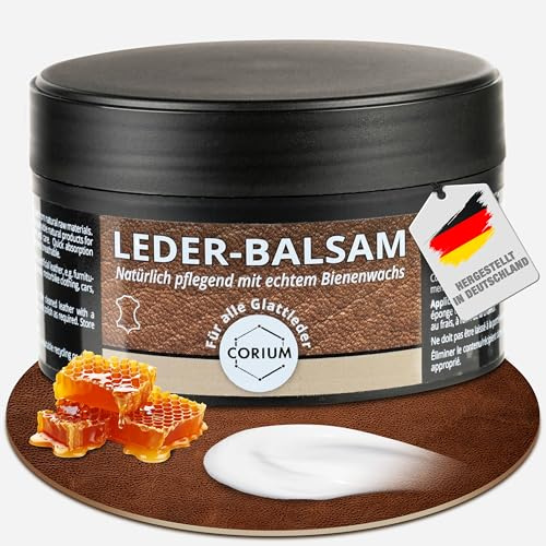 Corium, Lederbalsam mit Bienenwachs, ohne Vaseline, für glatte Leder, 250ml